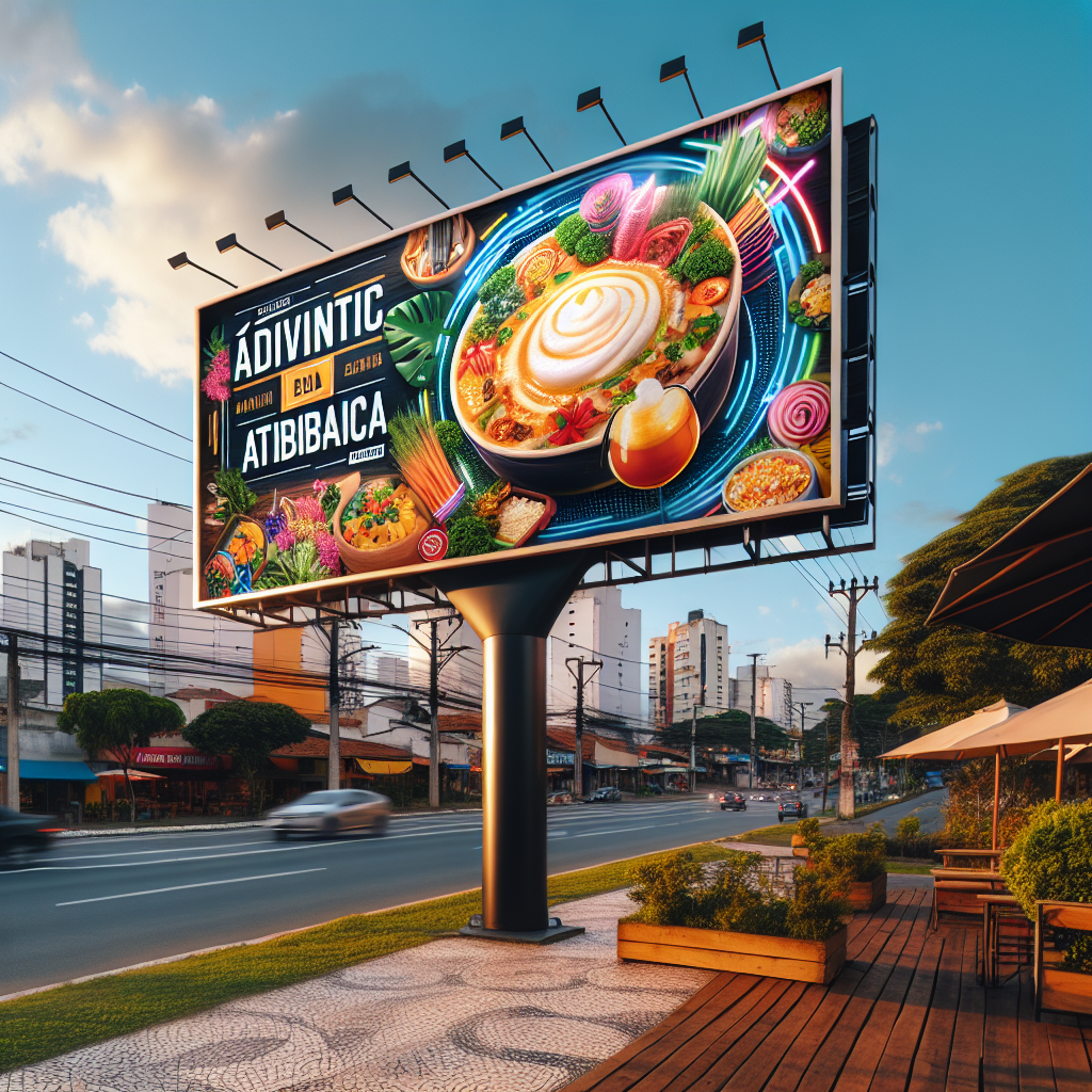 Imagem de outdoor publicitário em destaque em Atibaia, São Paulo