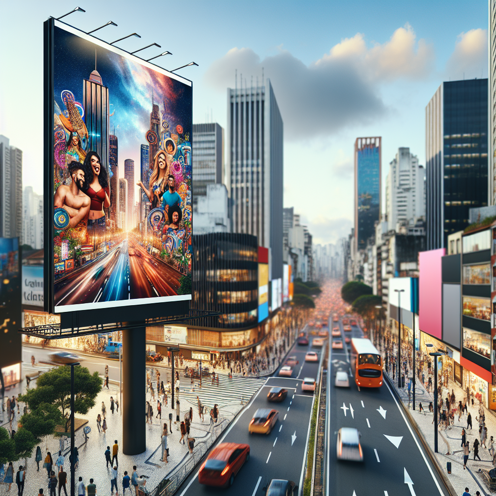 Anúncio visual de outdoor em Salto, São Paulo