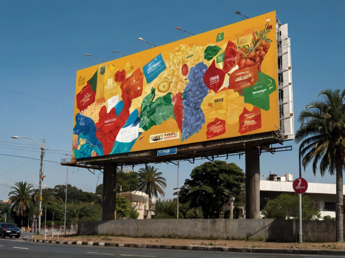 Painel Front Light em uma avenida movimentada à noite, com um anúncio iluminado da Brasil Forte Outdoor.