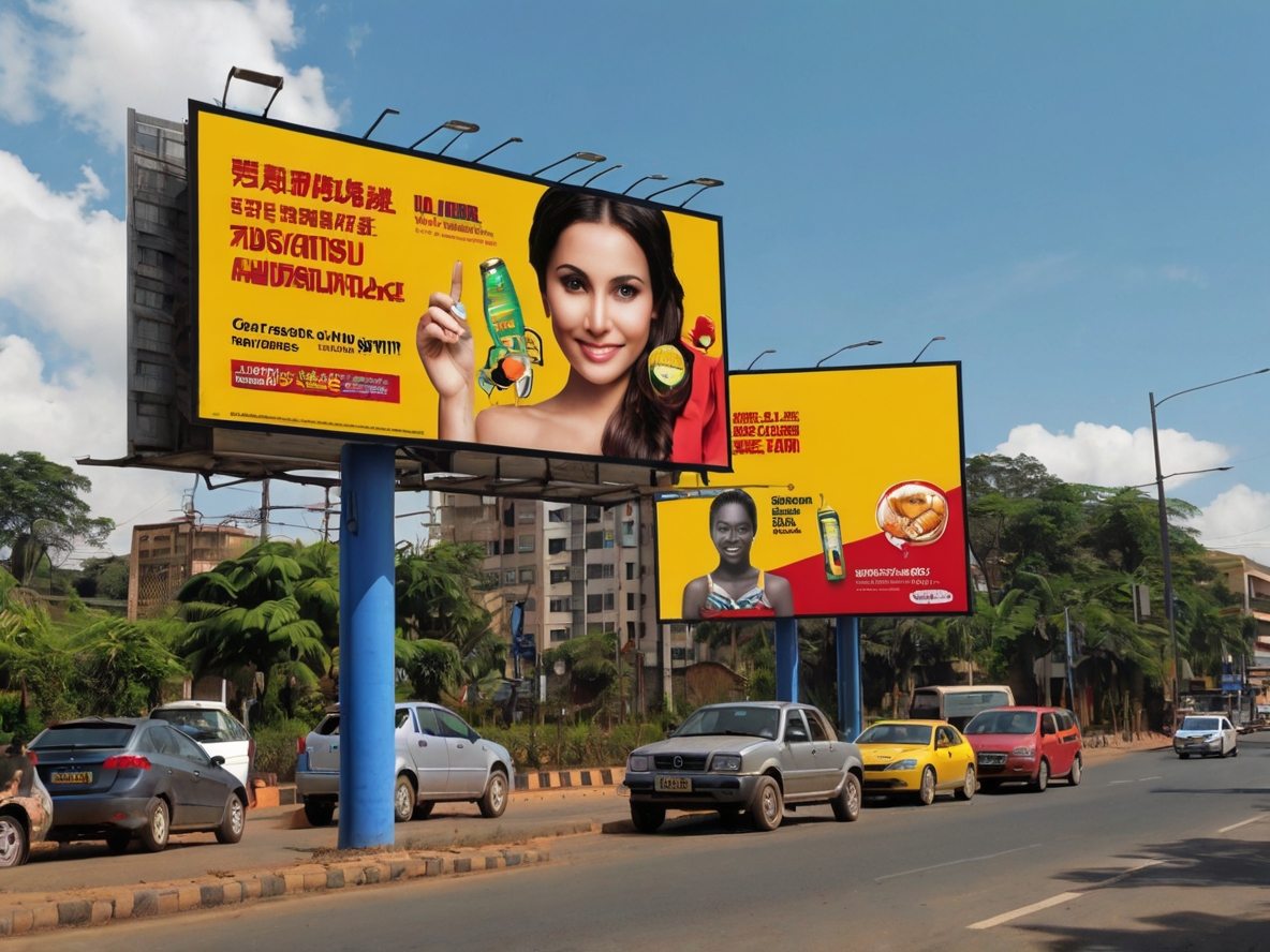 Publicidade outdoor transformando a paisagem urbana de Campinas.