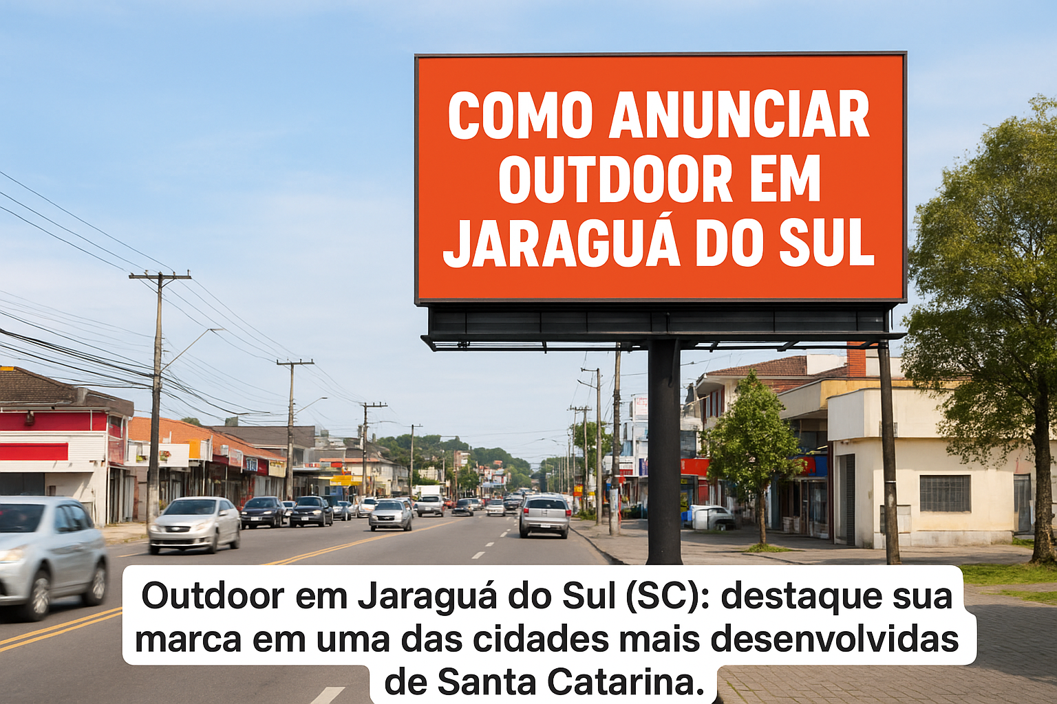 Como anunciar outdoor em Jaraguá do Sul