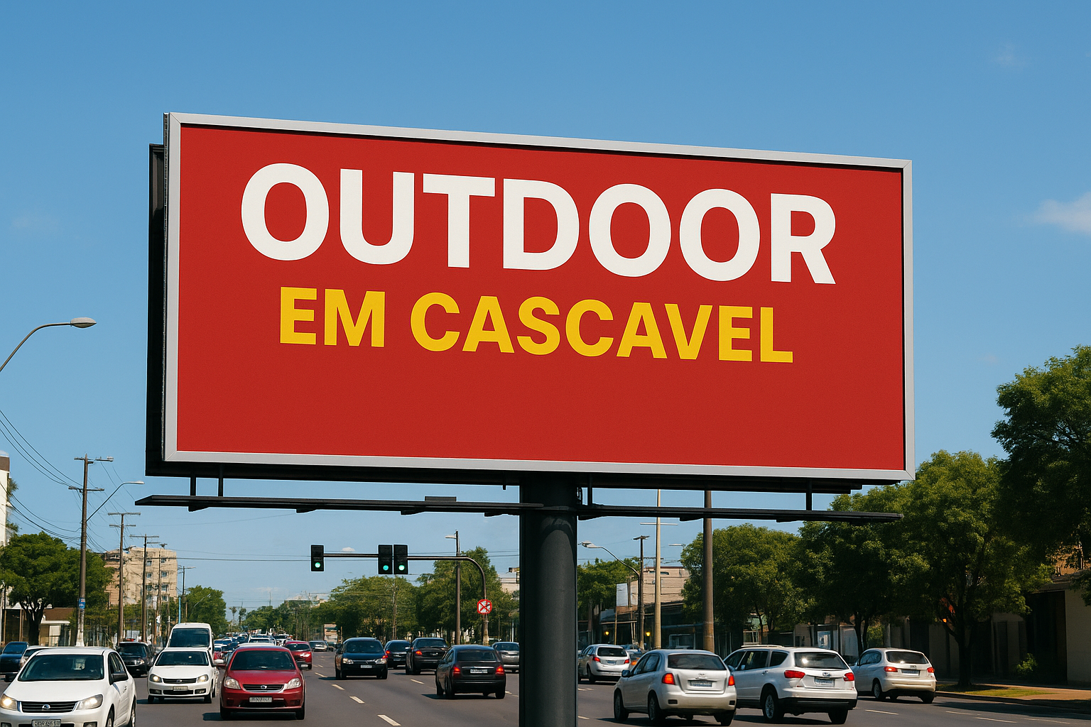 Como anunciar outdoor em Cascavel, Paraná.