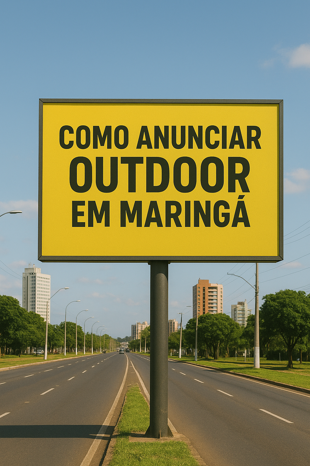 Como anunciar outdoor em Maringá, Paraná.
