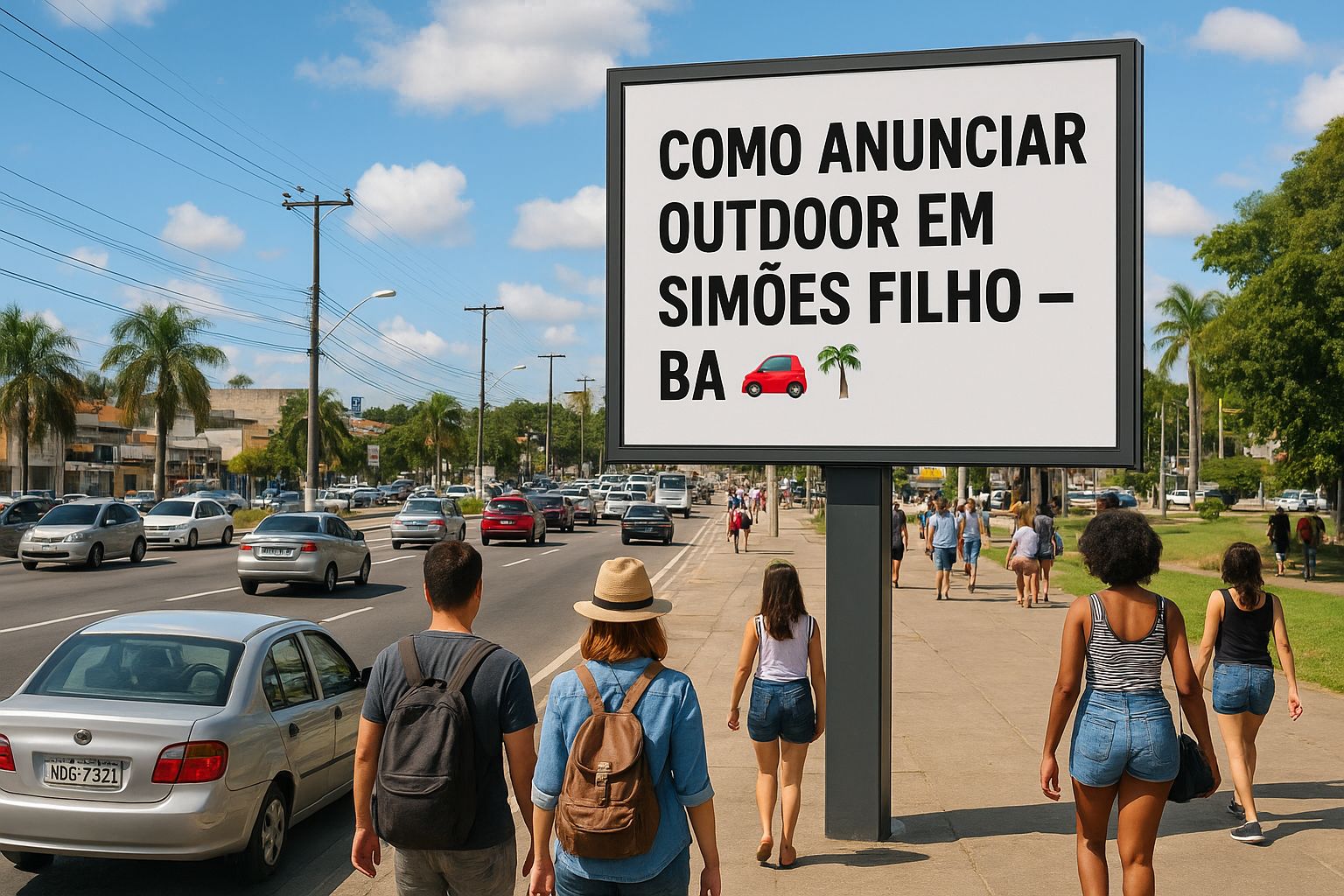 Como anunciar outdoor em Simões Filho, Bahia.