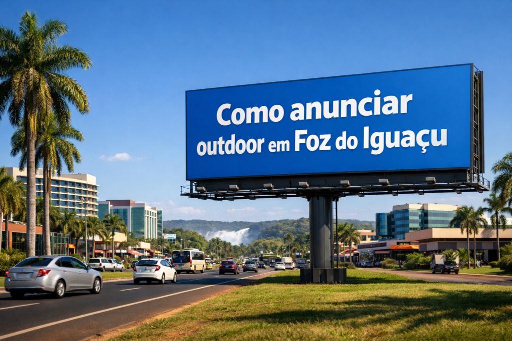 Sua marca em evidência na principal rota turística de Foz do Iguaçu. 🌴☀️ Outdoor estratégico na Avenida das Cataratas, com alto fluxo de visitantes e excelente impacto visual.