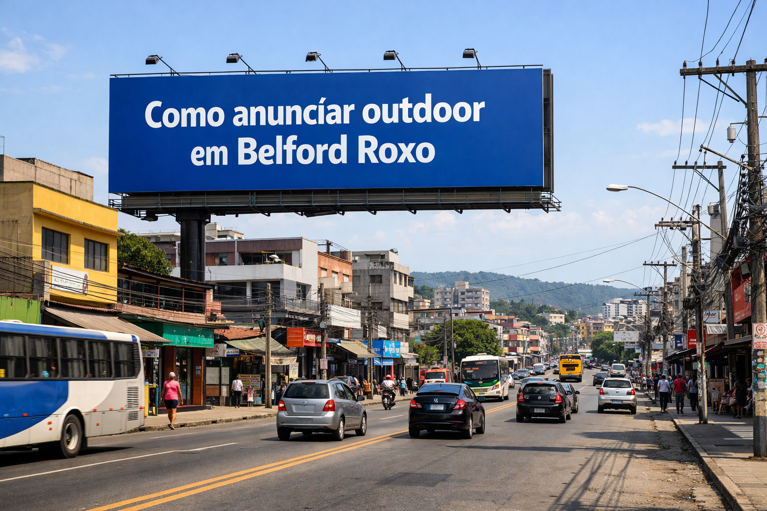 Como anunciar outdoor em Belford Roxo, RJ.