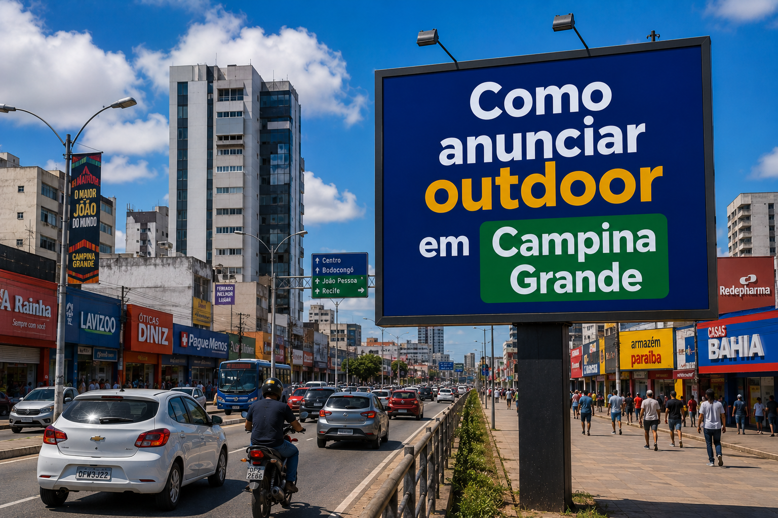 Como anunciar outdoor em Campina Grande, PB.