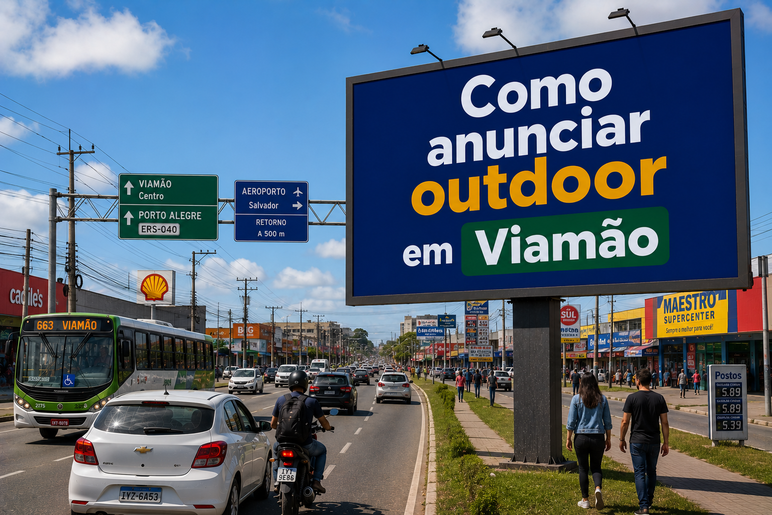 Como Anunciar Outdoor em Viamão, RS.