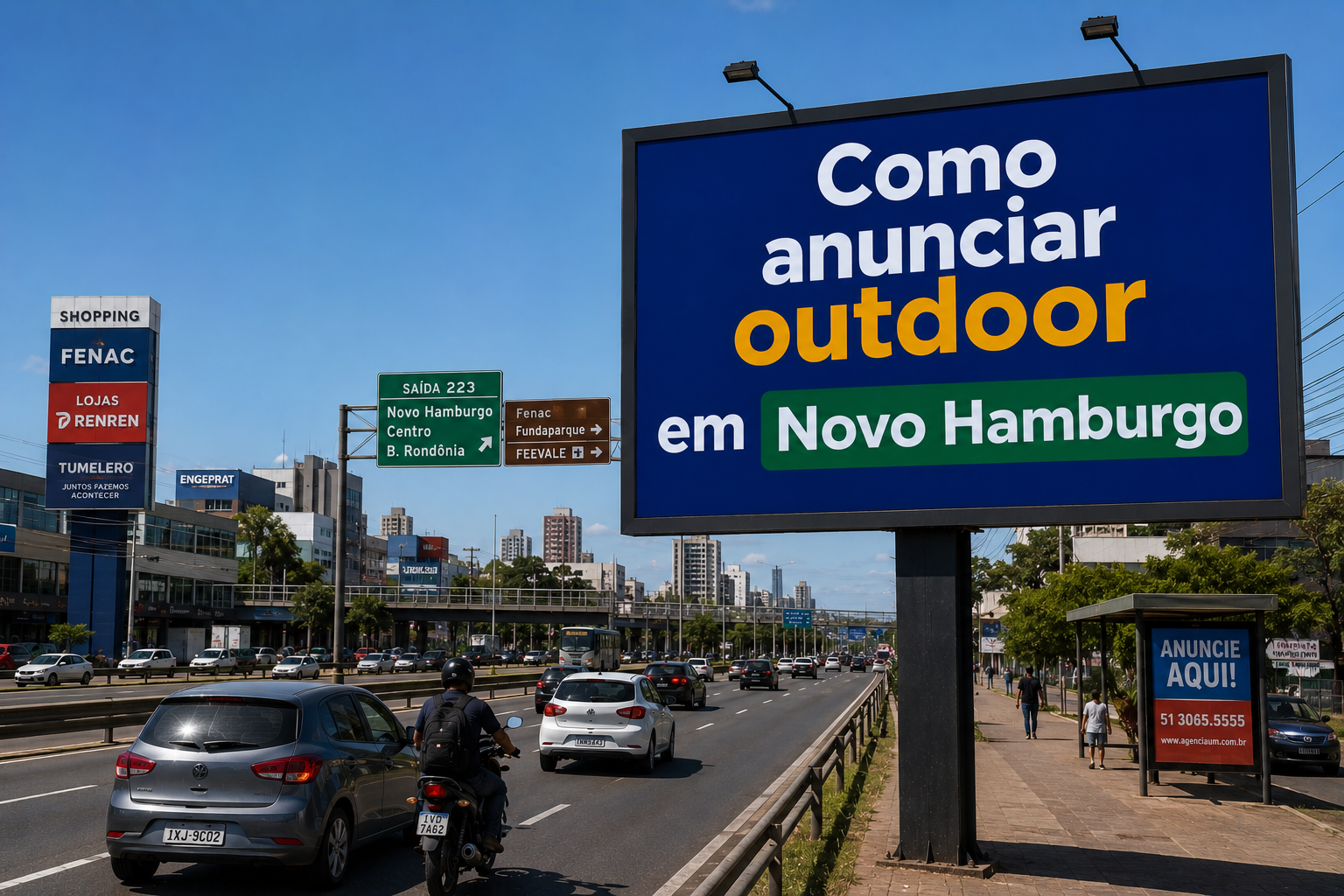 Como anunciar outdoor em Novo Hamburgo, RS.