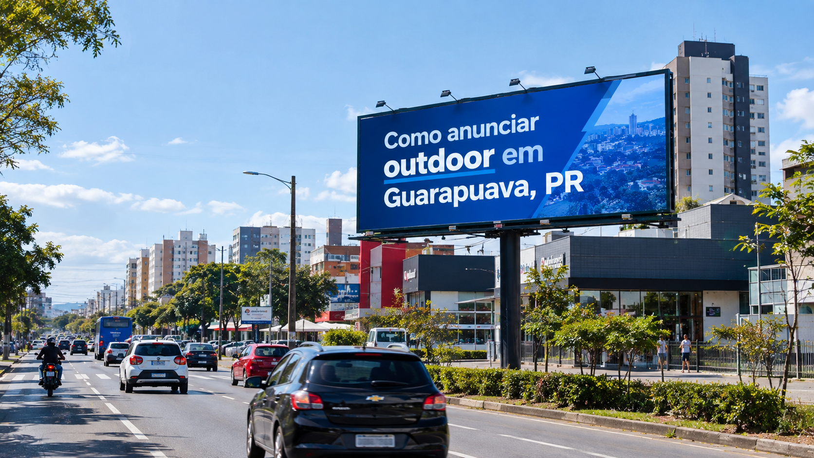 Como anunciar outdoor em Guarapuava, PR.